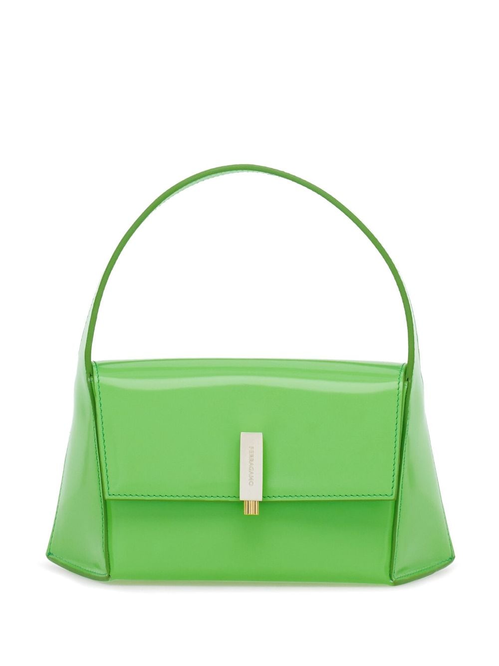 Ferragamo small Geometric shoulder bag - Green von Ferragamo