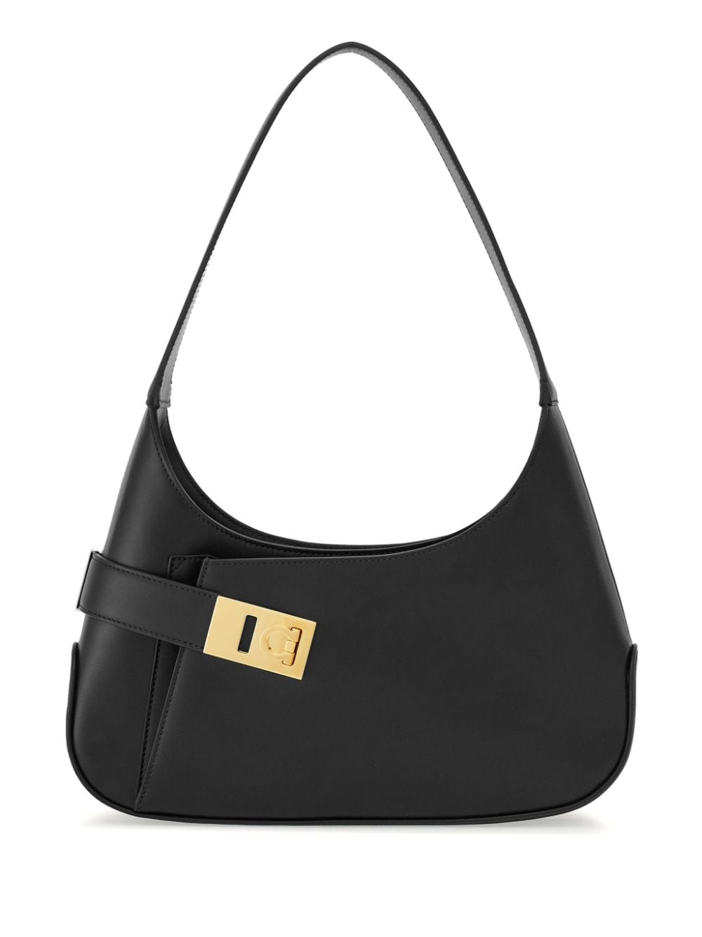 Ferragamo medium Hobo leather shoulder bag - Black von Ferragamo
