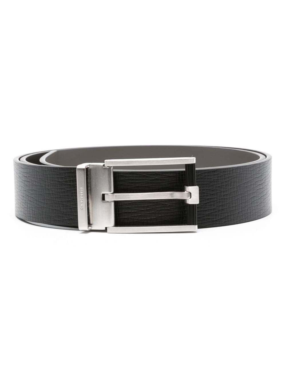 Ferragamo reversible adjustable leather belt - Black von Ferragamo