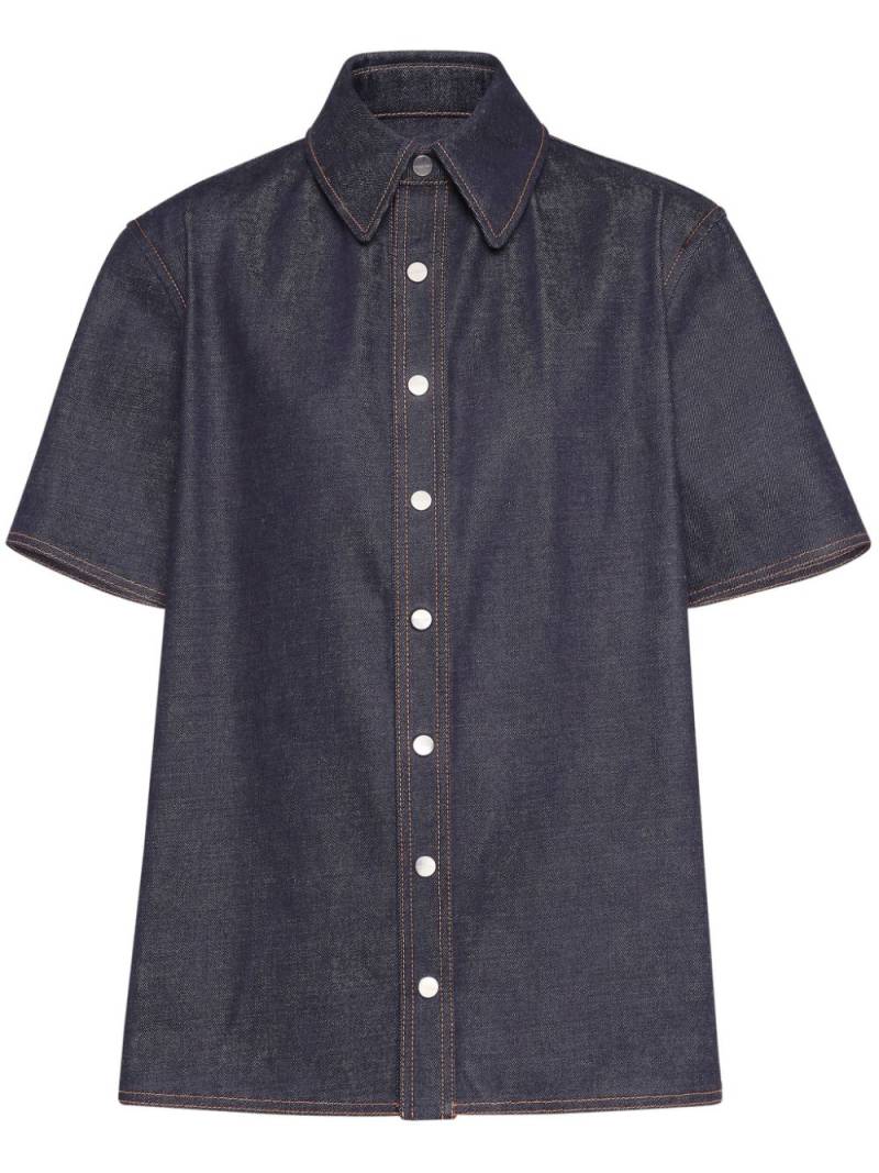 Ferragamo short-sleeve denim shirt - Blue von Ferragamo