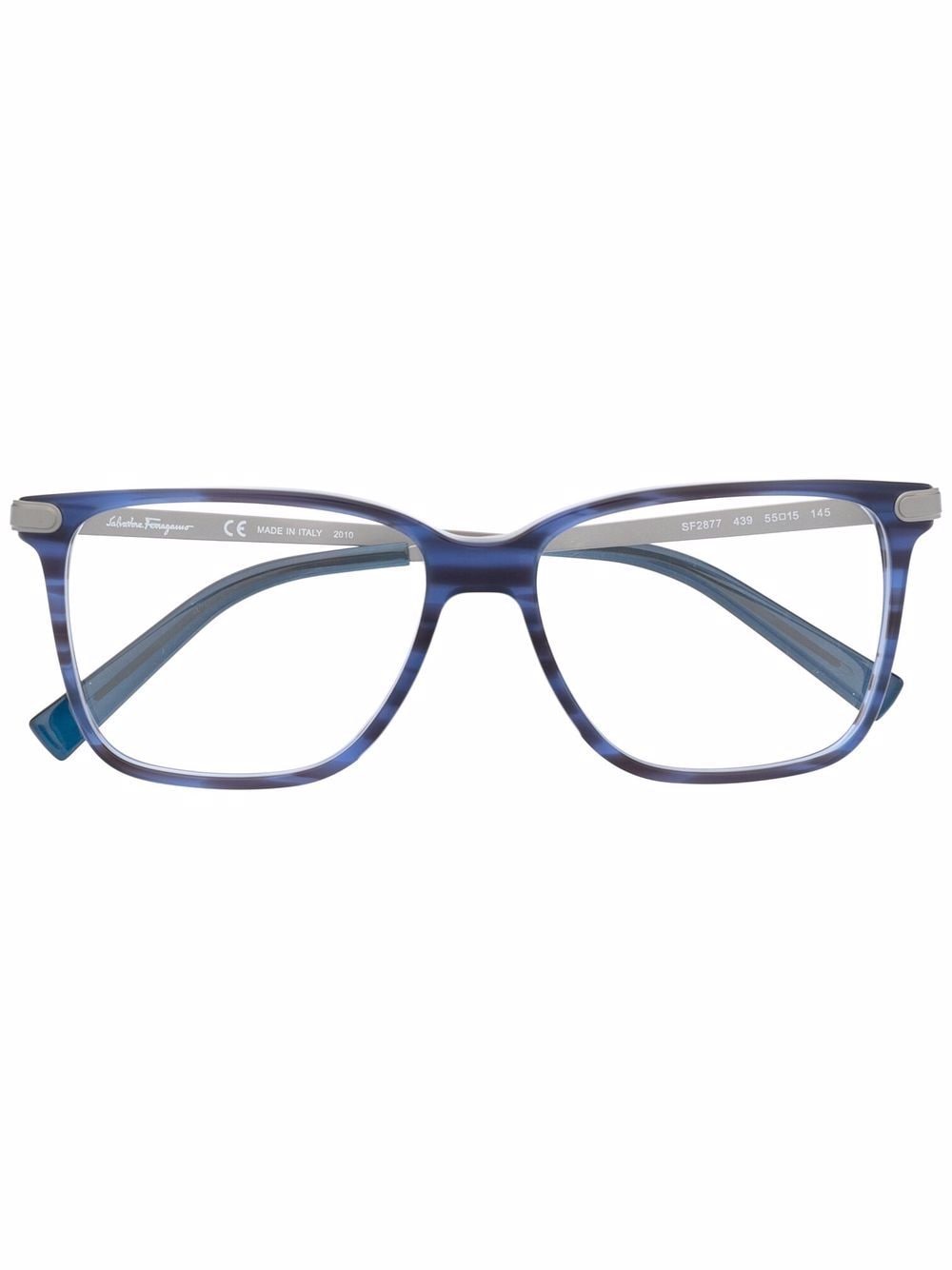 Ferragamo square-frame glasses - Blue von Ferragamo