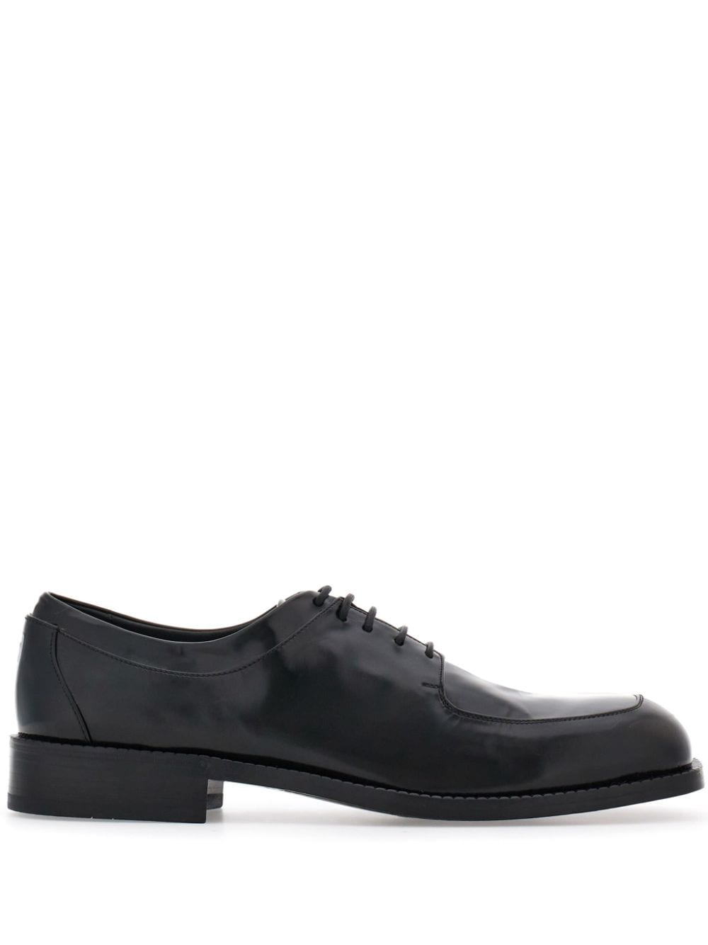 Ferragamo square-toe derby shoes - Black von Ferragamo