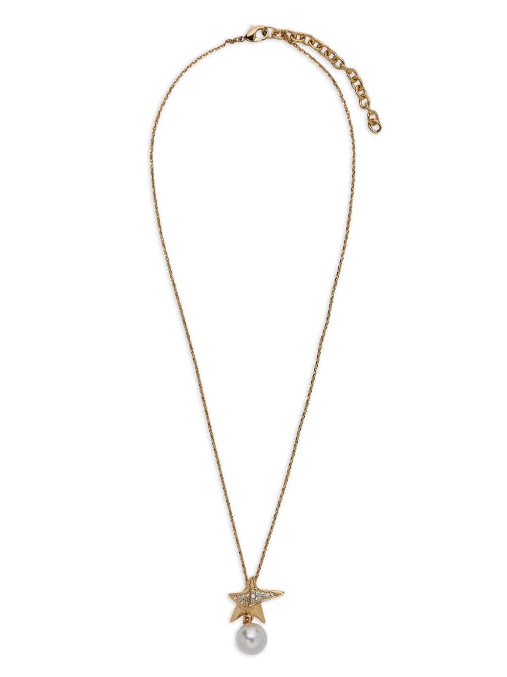 Ferragamo star-pendant crystal-embellished necklace - Gold von Ferragamo
