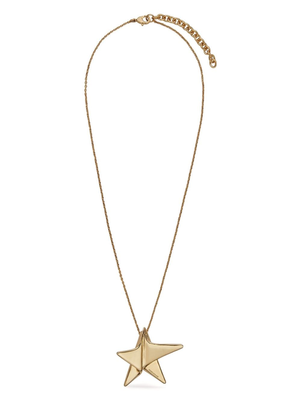 Ferragamo star-pendant necklace - Gold von Ferragamo