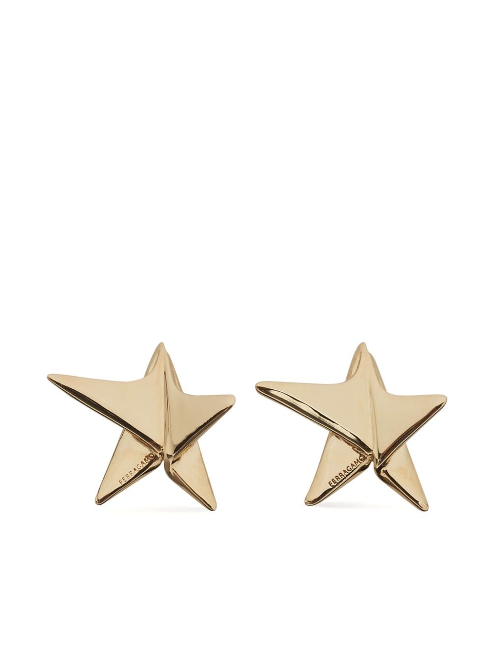 Ferragamo star-shaped stud earrings - Gold von Ferragamo