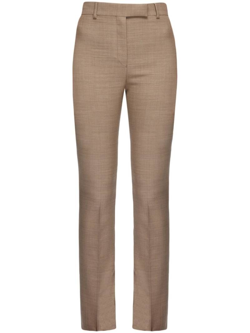 Ferragamo straight-leg cotton tailored trousers - Neutrals von Ferragamo
