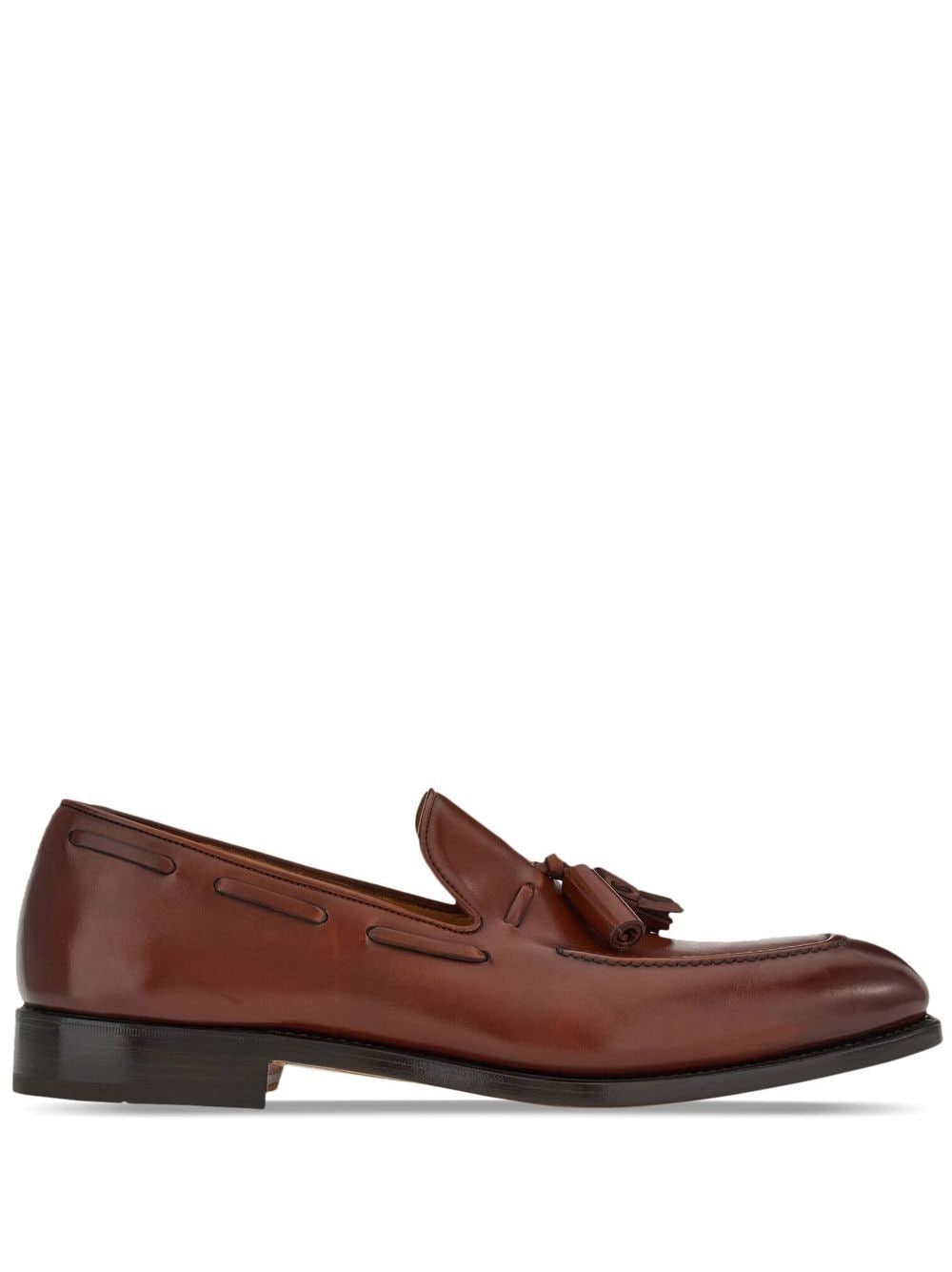 Ferragamo tasselled leather loafers - Brown von Ferragamo