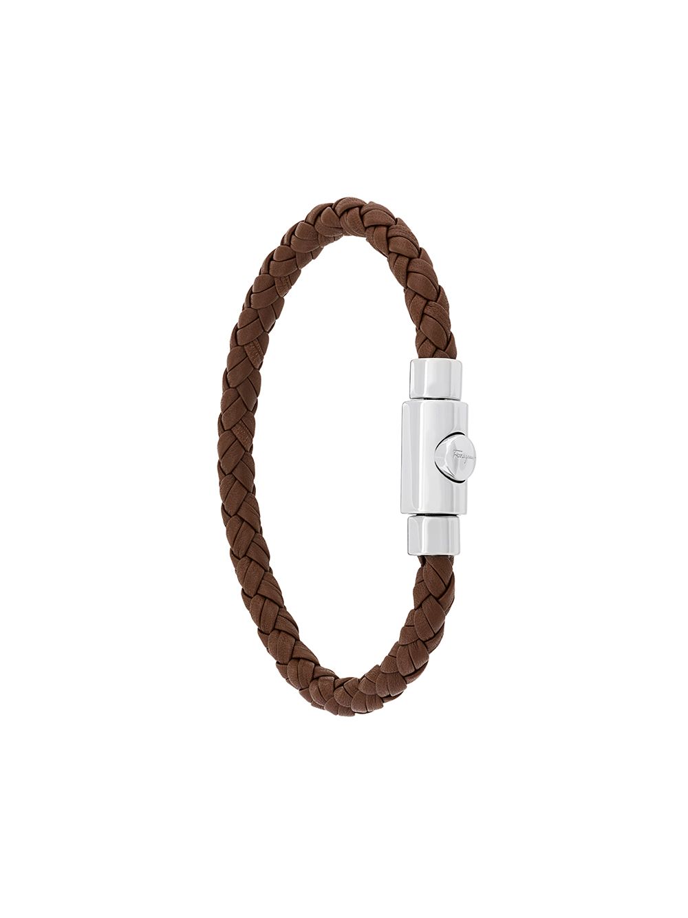 Ferragamo thin woven bracelet - Brown von Ferragamo