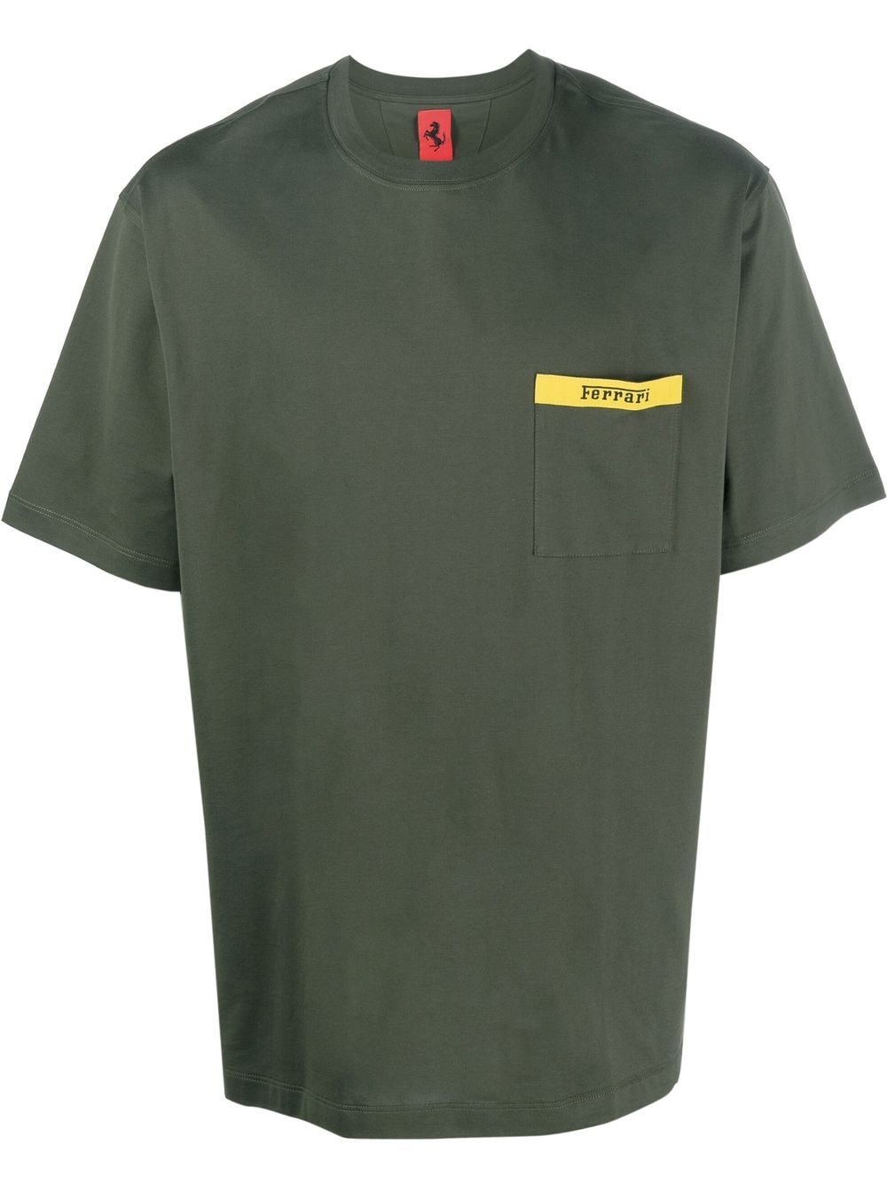 Ferrari chest logo-print detail T-shirt - Green von Ferrari