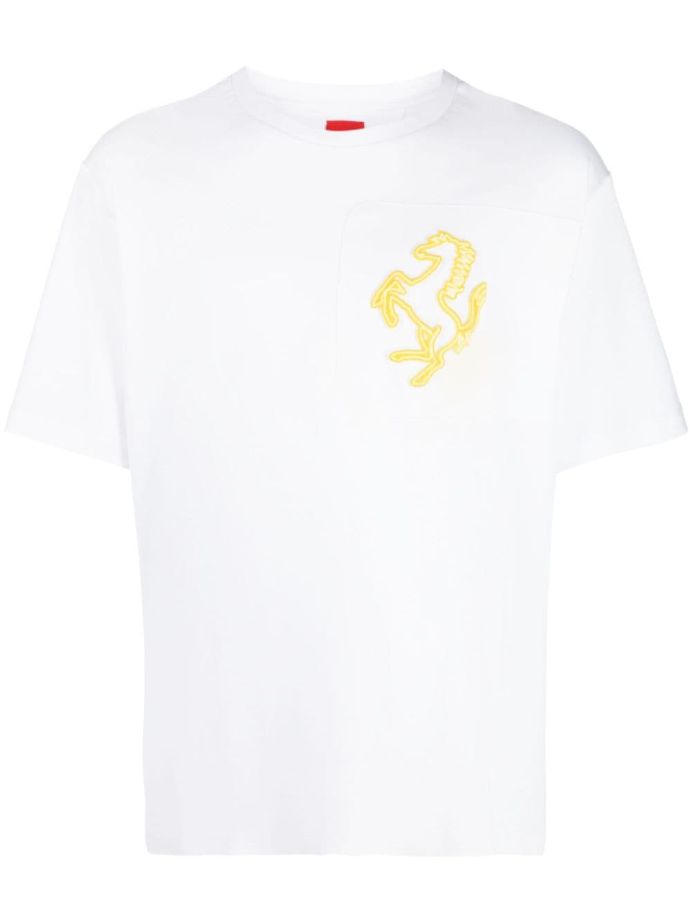 Ferrari embroidered-logo T-shirt - White von Ferrari