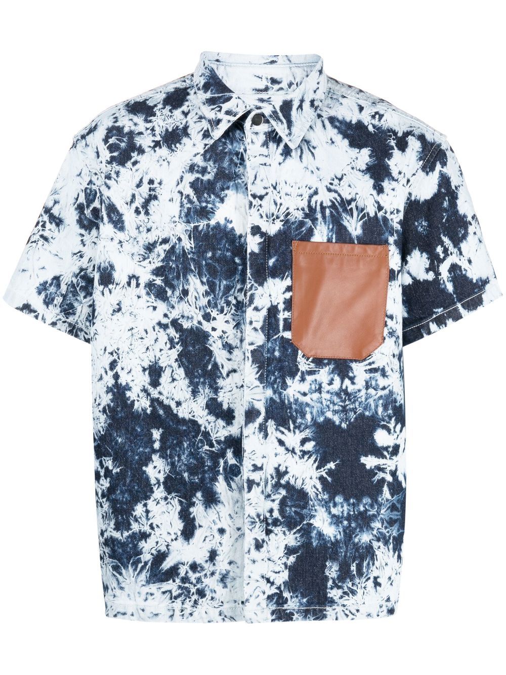 Ferrari tie-dye patterned shirt - Blue von Ferrari