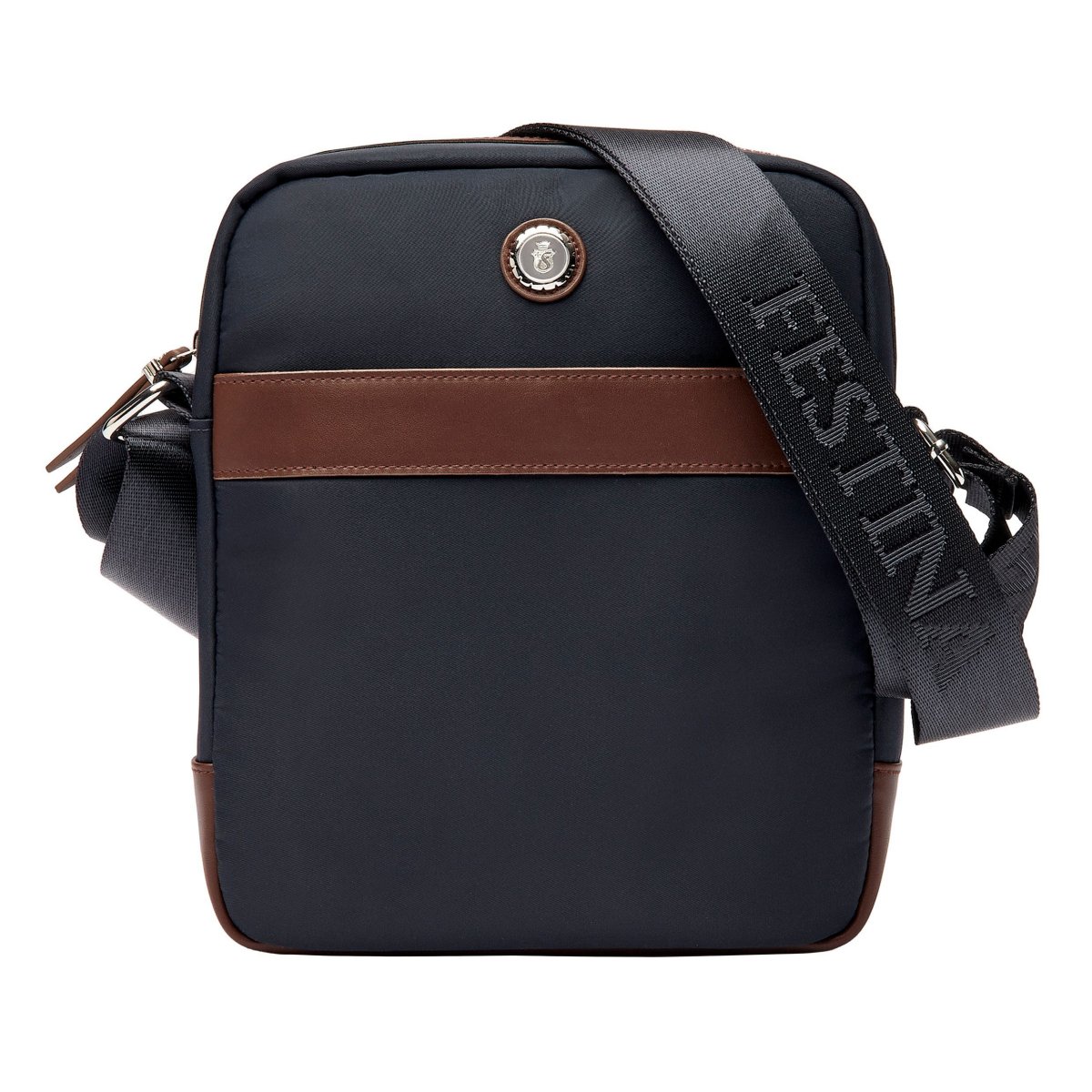 Button - Reporter Tasche in Navy/Braun Button - Reporter Tasche in Navy/Braun von Festina