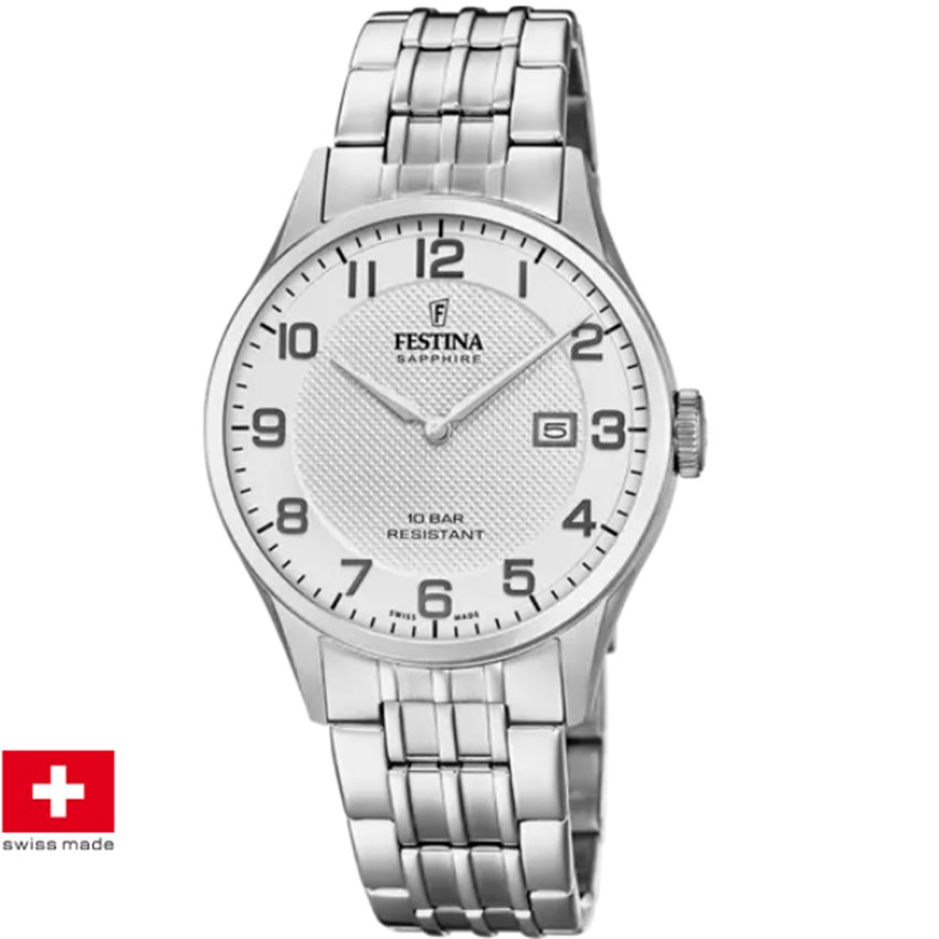 Festina F20005/1 Swiss Made Acero Klassik Herrenuhr Festina F20005/1 Swiss Made Acero Klassik Herrenuhr von Festina