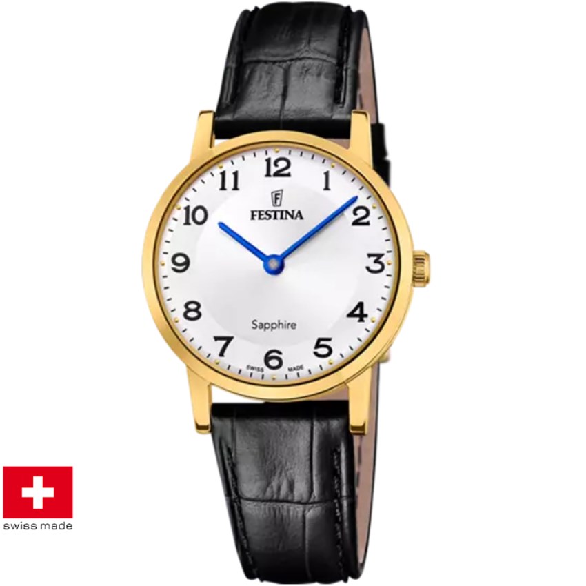 Festina F20017/5 Swiss Made Correa Klassik Damenuhr von Festina