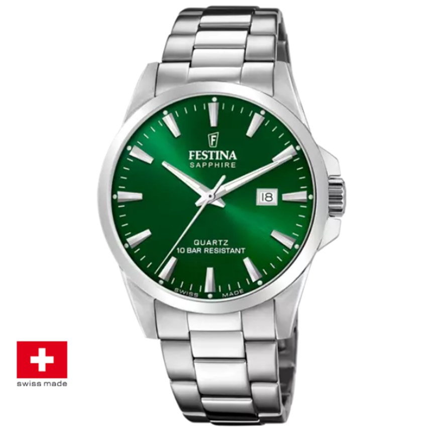 Festina F20024/6 Swiss Made Acero Klassik Herrenuhr von Festina