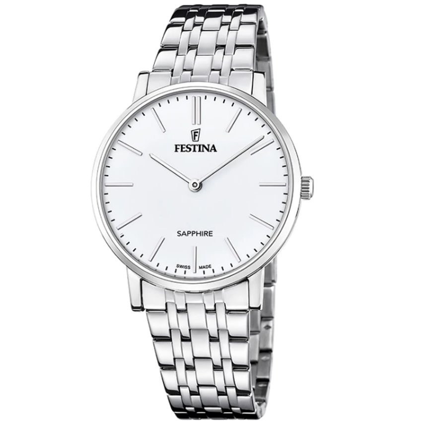 Festina F20045/2 Swiss Made Acero Klassik Herrenuhr von Festina