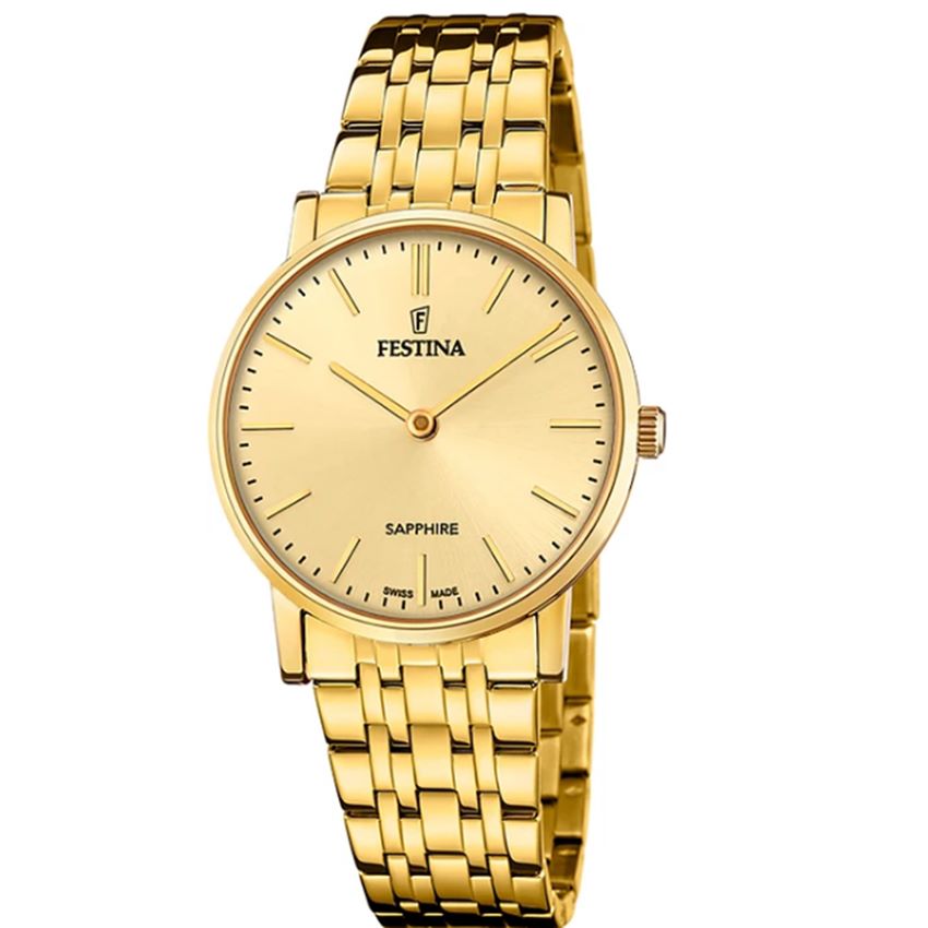 Festina F20048/3 Swiss Made Acero Klassik Damenuhr von Festina