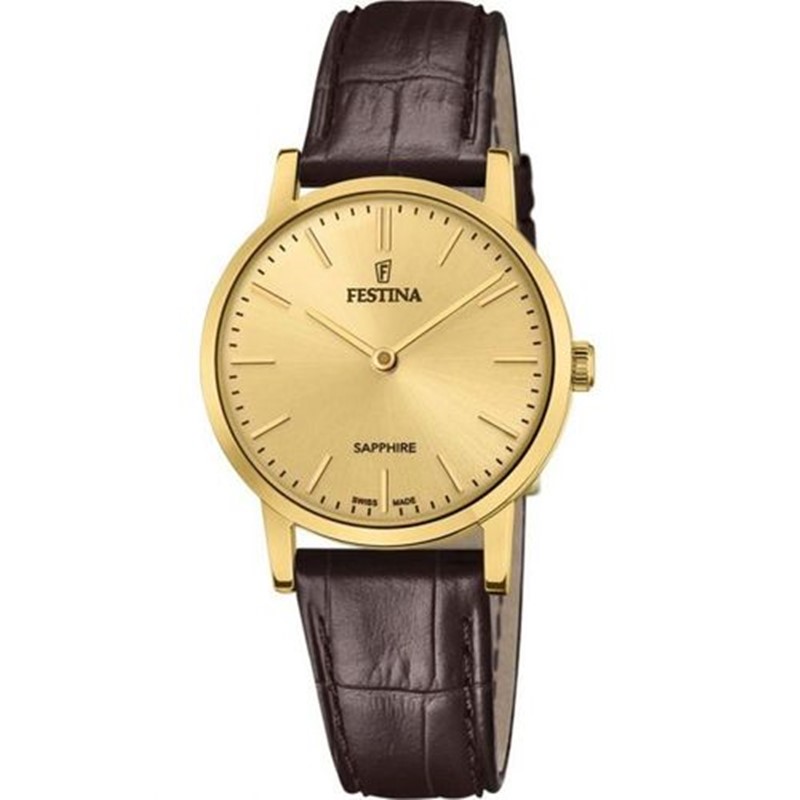 Festina Swiss Made F20017/2 Sapphire, Champagner Damenuhr Festina Swiss Made F20017/2 Sapphire, Champagner Damenuhr von Festina