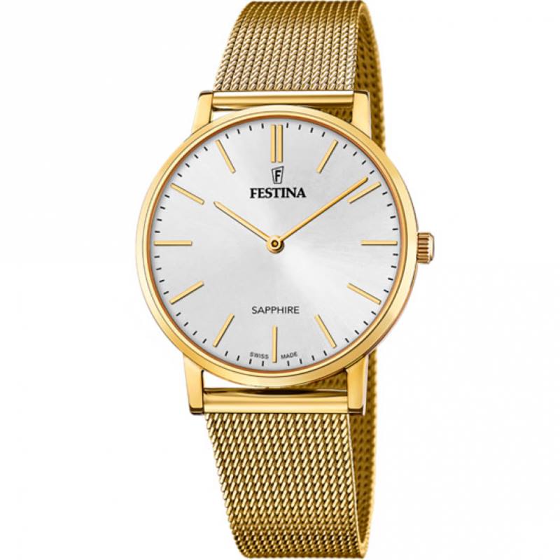 Festina Swiss Made F20022/1 Sapphire weissgold Herrenuhr Festina Swiss Made F20022/1 Sapphire weissgold Herrenuhr von Festina