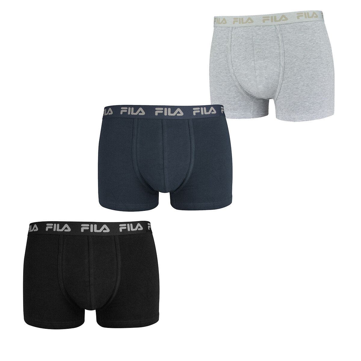 3 Paar Boxerpants, Elastikbund Ton-in-Ton von Fila