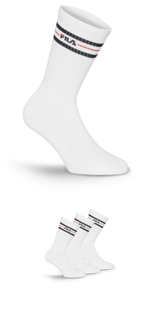 Fila Sportsocken »UNISEX LIFESTYLE PLAIN SOCKS«, (3 Paar), mit Logo-Schriftzug von Fila