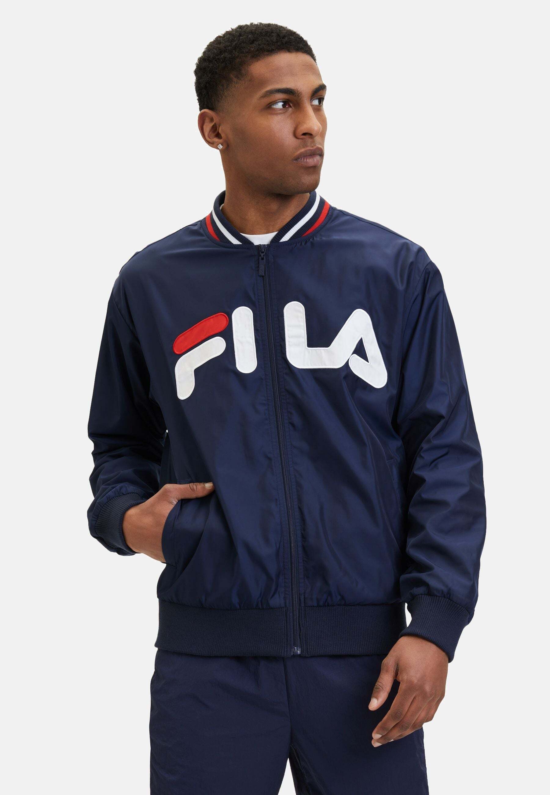 Fila Bomberjacke »FILA Jacken Logrono Logo Bomber Jacket« von Fila