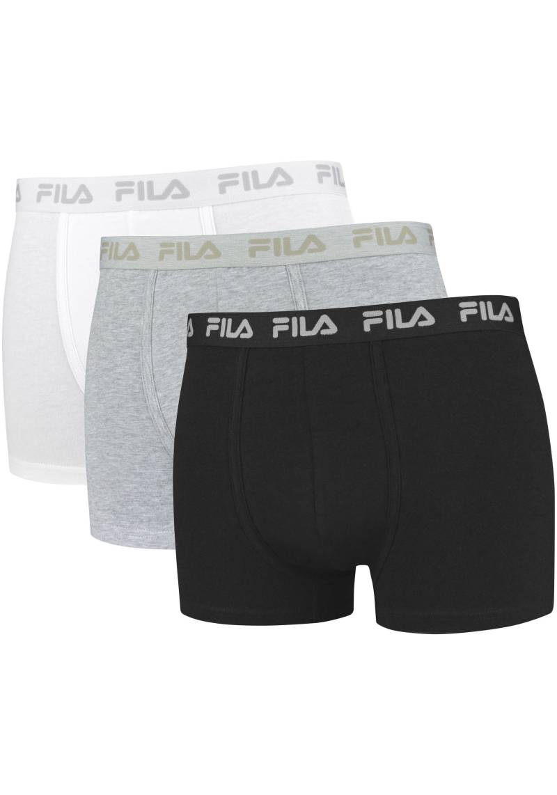 Fila Boxershorts »MAN BOXER SHORTS«, (3er Pack), mit elastischem Logobund von Fila
