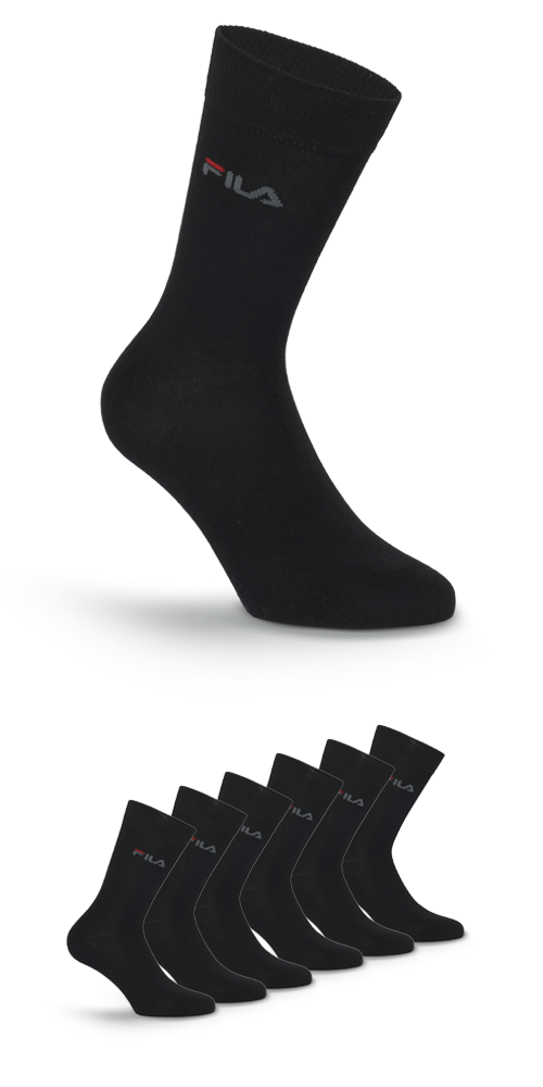 Fila Businesssocken »UNISEX LIFESTYLE PLAIN SOCKS«, (6 Paar), mit eingestrickem Logo von Fila