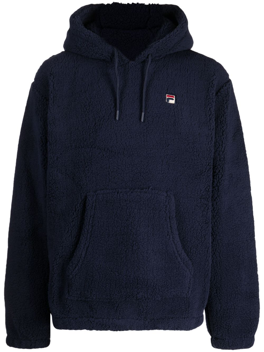 Fila Finn logo-appliqué fleece hoodie - Blue von Fila