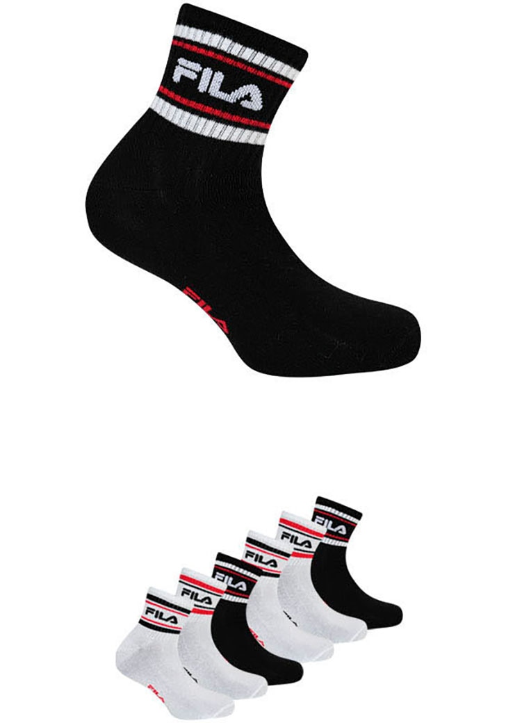 Fila Freizeitsocken, (6er Pack), mit auffälligem Logoschriftzug von Fila