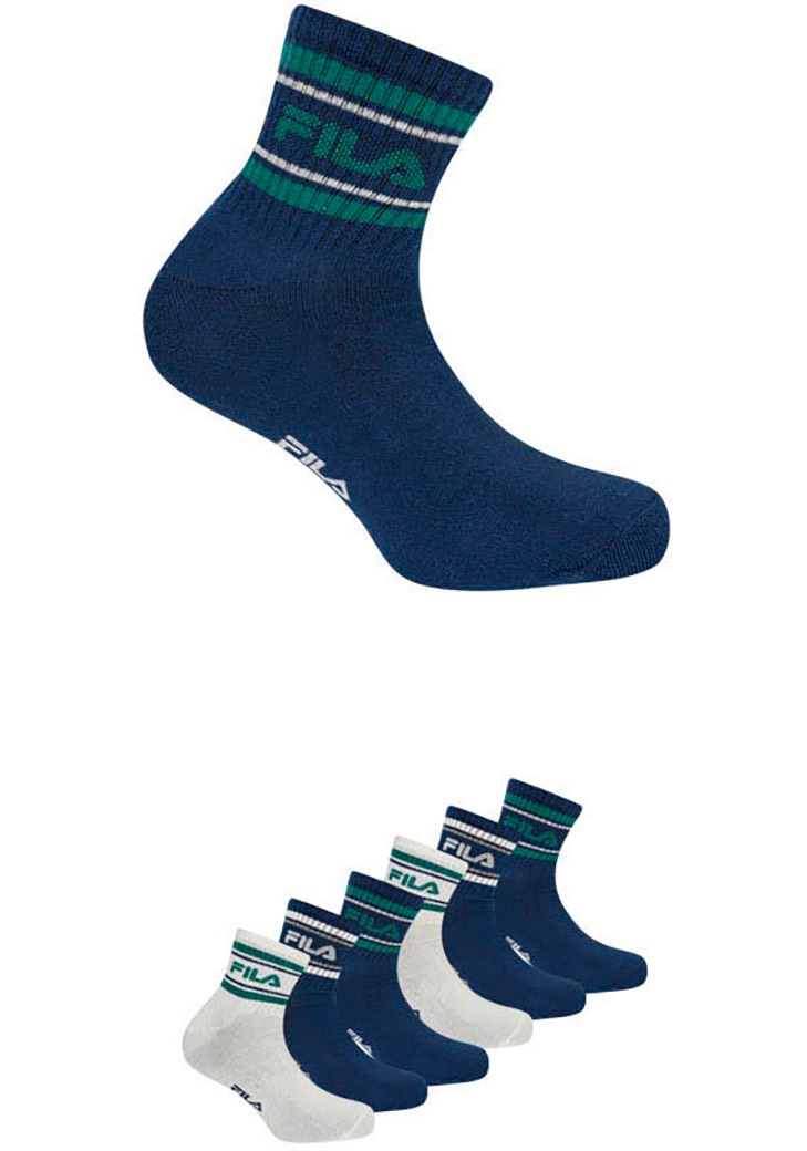 Fila Freizeitsocken, (6er Pack), mit auffälligem Logoschriftzug von Fila