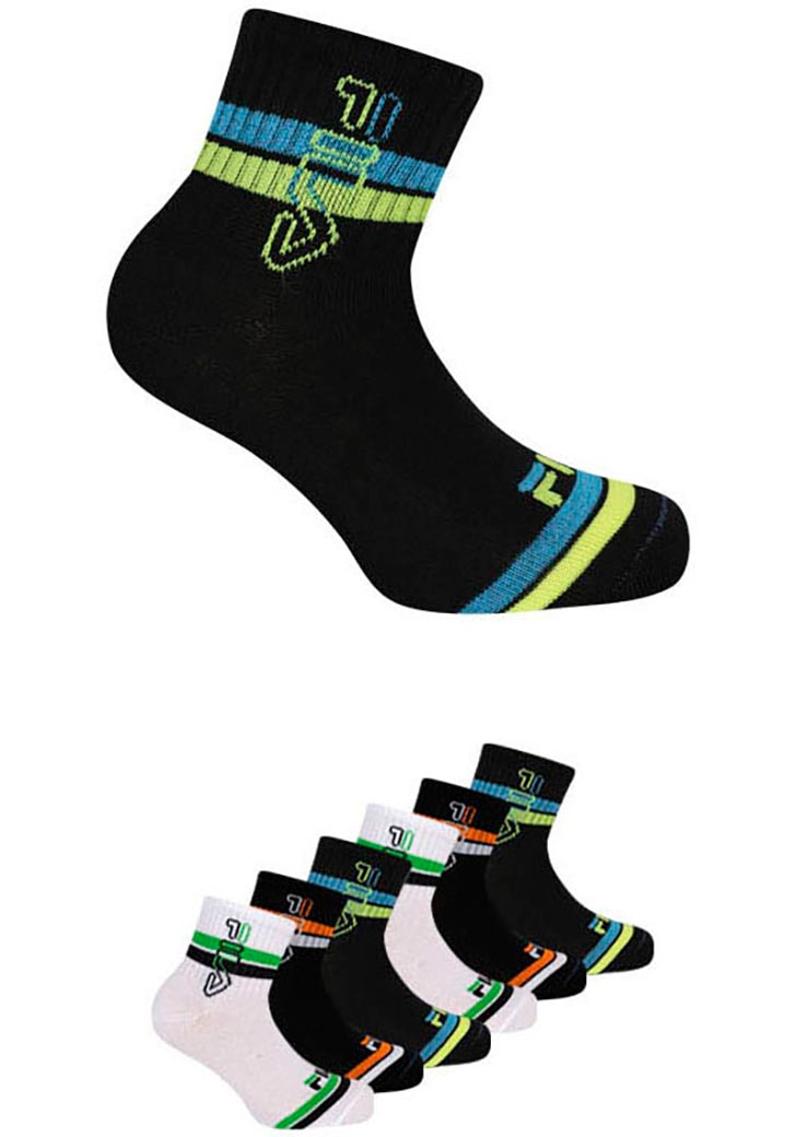 Fila Freizeitsocken, (6er Pack), mit dynamischen Streifendesign von Fila