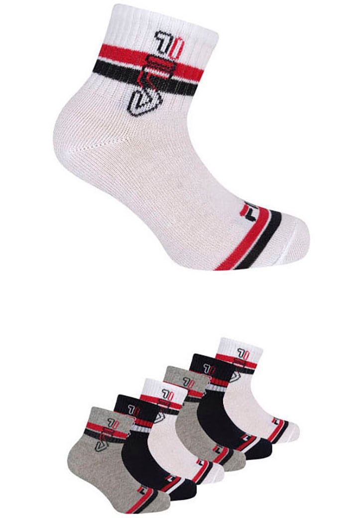 Fila Freizeitsocken, (6er Pack), mit dynamischen Streifendesign von Fila