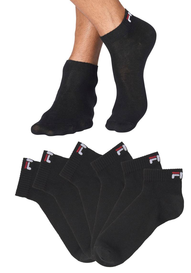 Fila Kurzsocken, (6 Paar), Baumwollmischung, Rippenbündchen, flache Zehennaht von Fila