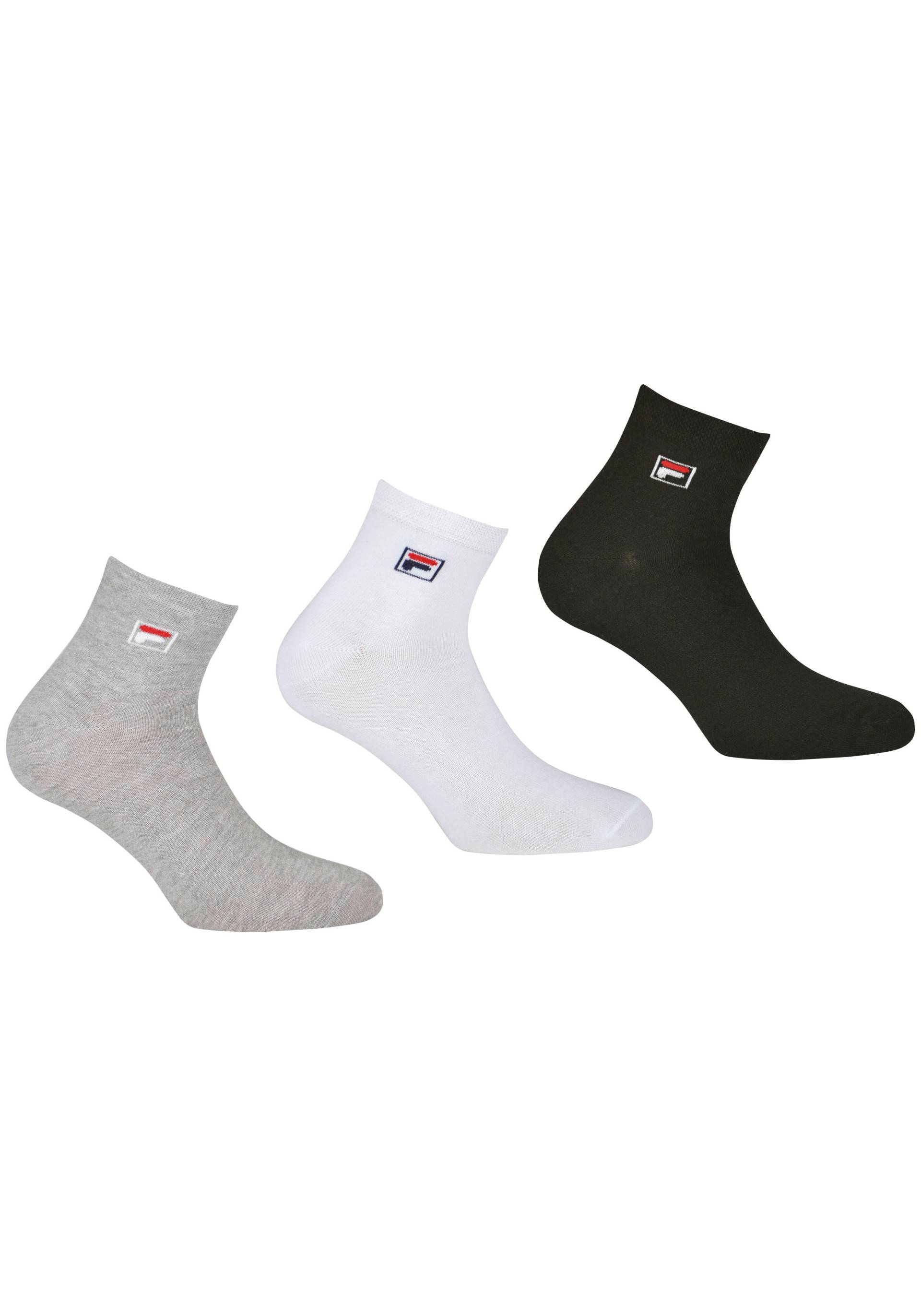 Fila Kurzsocken, (Packung, 3 Paar), mit eingestrickem Logo von Fila