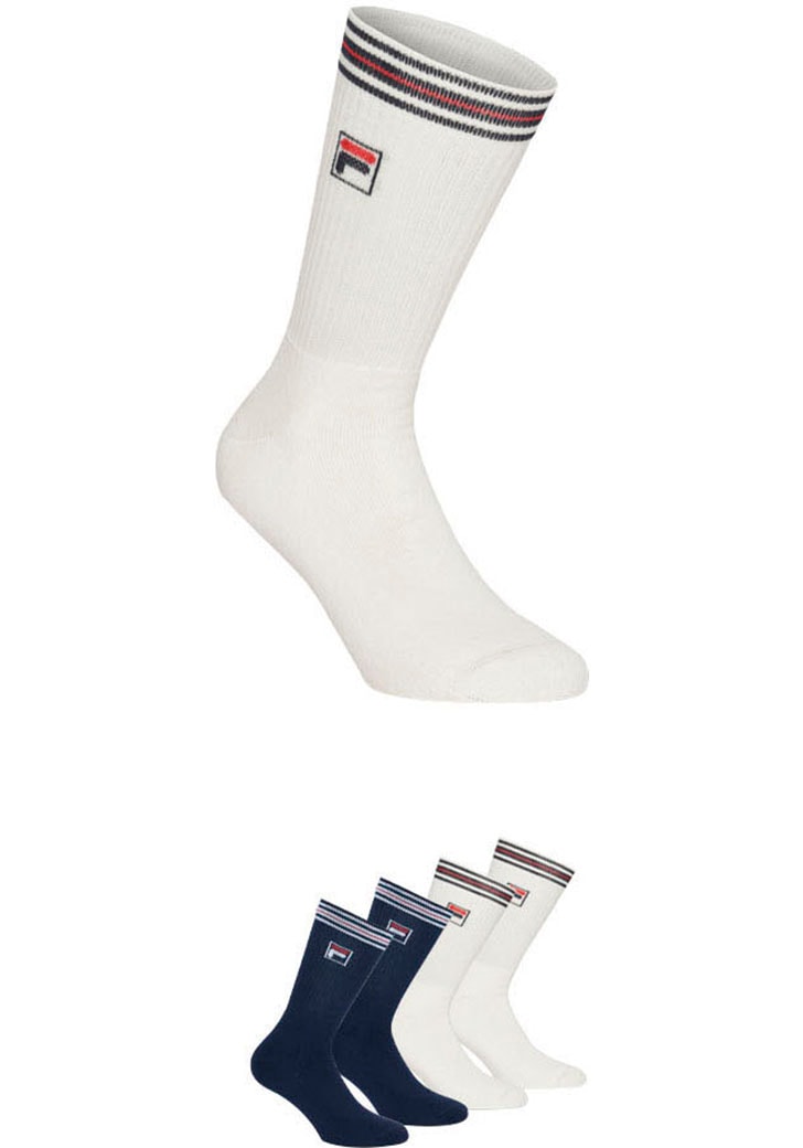 Fila Langsocken, (4er Pack), mit sportlichem Streifenbund von Fila