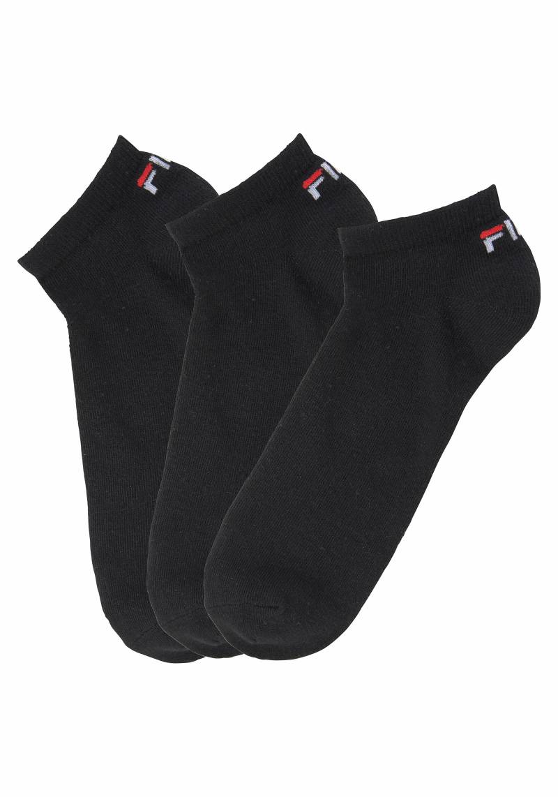 Fila Sneakersocken »UNISEX INVISIBLE PLAIN SOCKS«, (3 Paar), mit eingestricktem Logo an der Ferse von Fila