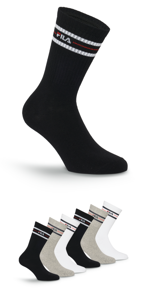 Fila Sportsocken, (6er Pack), mit eingestricktem Logo von Fila