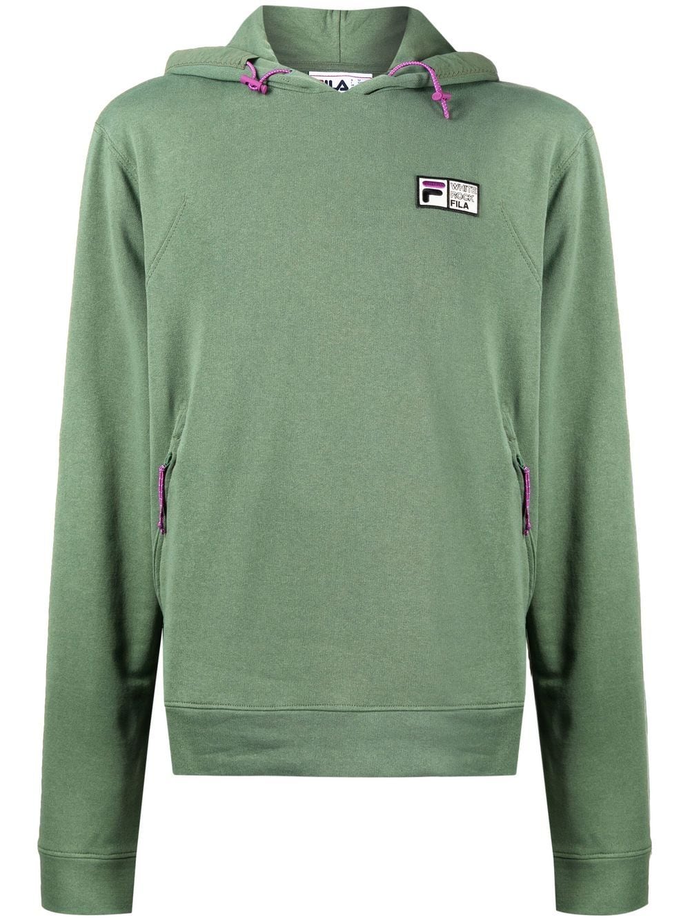 Fila embroidered-logo toggle hoodie - Green von Fila