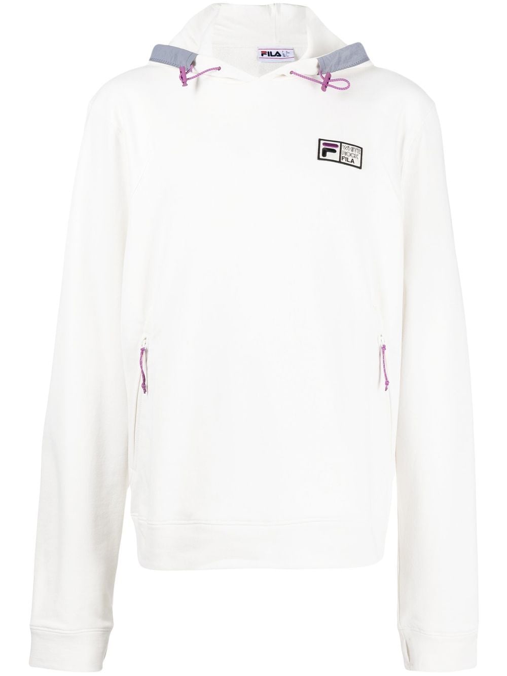 Fila embroidered-logo toggle hoodie - White von Fila