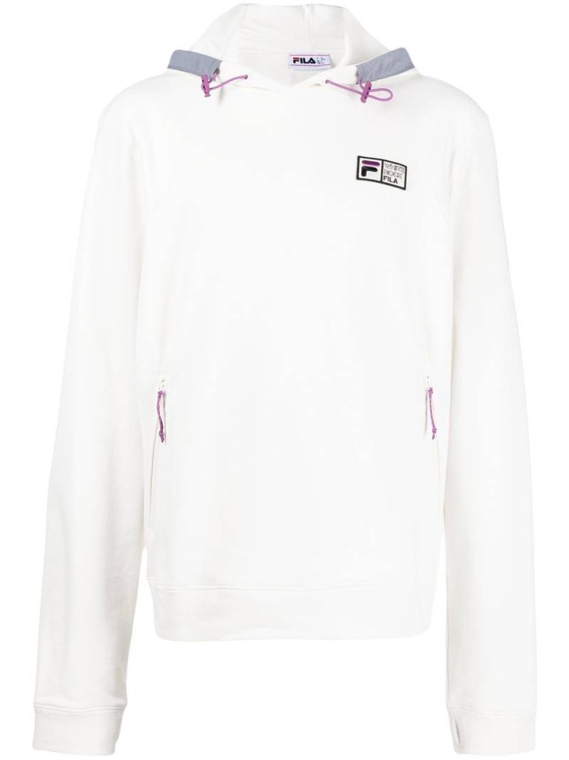 Fila embroidered-logo toggle hoodie - White von Fila