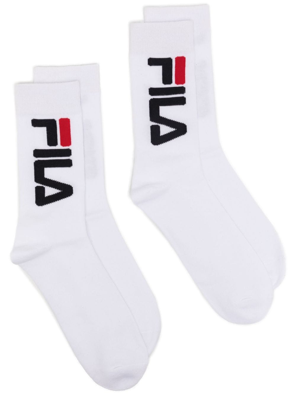 Fila intarsia-knit logo socks (pack of two) - White von Fila