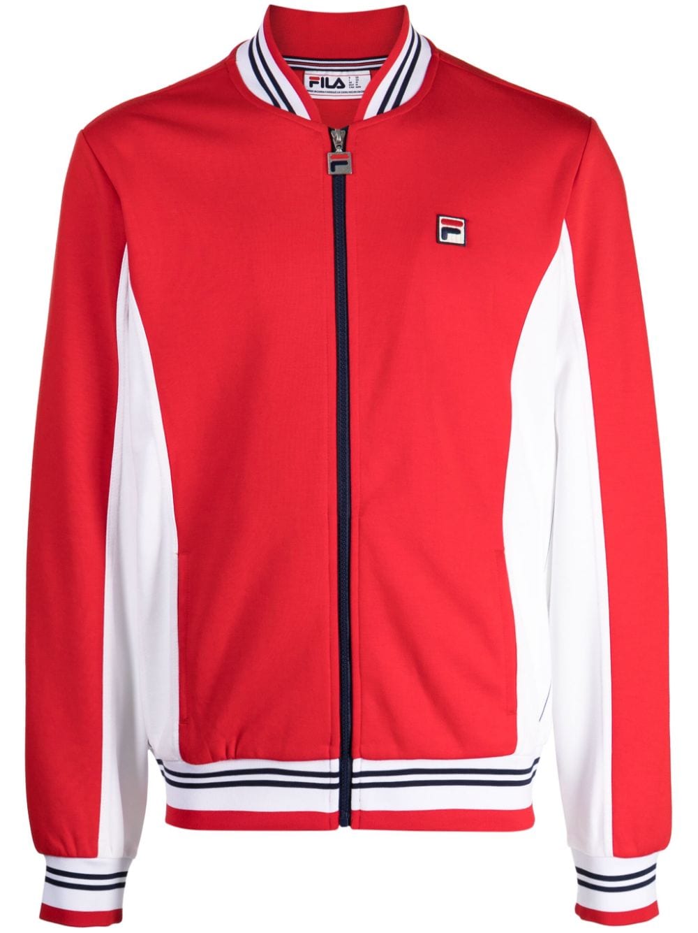 Fila logo-patch zipped sweatshirt - Red von Fila