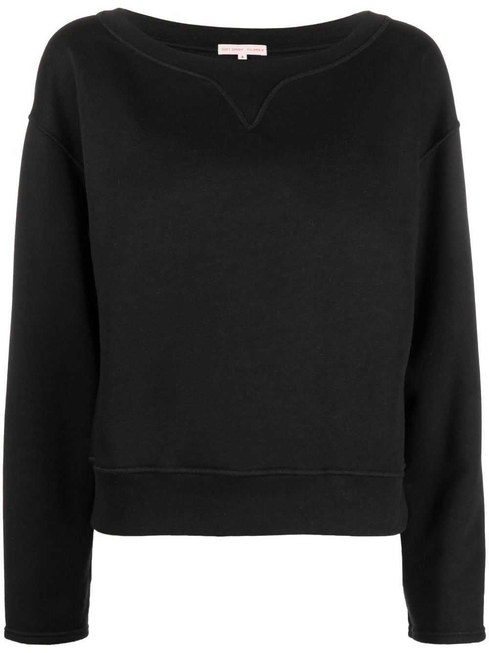 Filippa K boat-neckline detail sweatshirt - Black von Filippa K