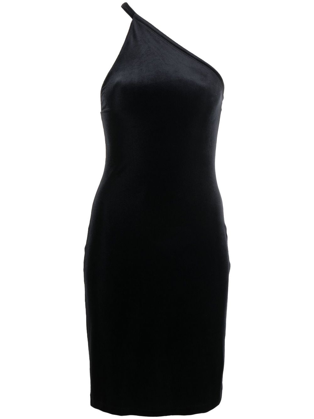 Filippa K Asymmetric Velvet mini dress - Black von Filippa K