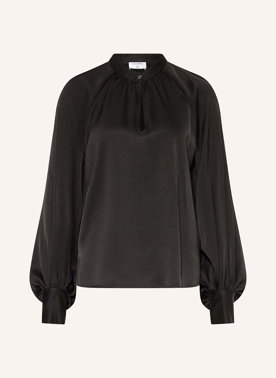 Filippa K Blusenshirt Aus Satin schwarz Filippa K Blusenshirt Aus Satin schwarz von Filippa K