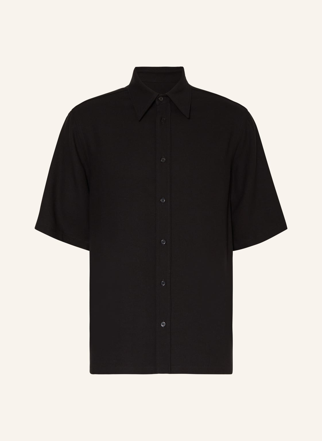 Filippa K Kurzarm-Hemd Comfort Fit Aus Jersey schwarz von Filippa K