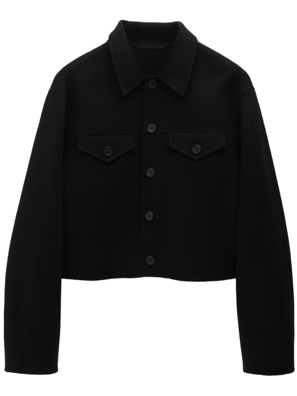 Filippa K button-down cropped jacket - Black von Filippa K
