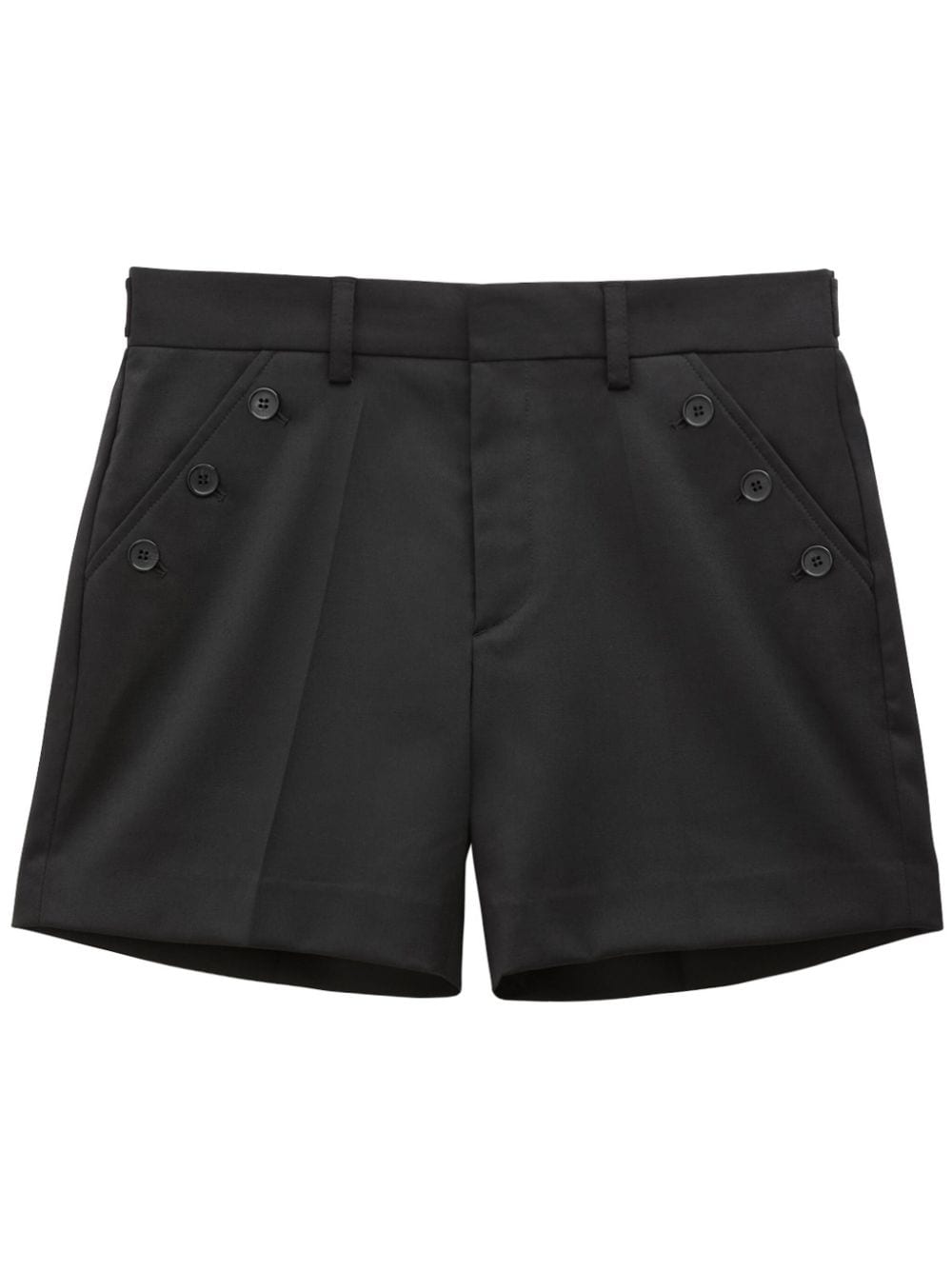 Filippa K button-fastening short shorts - Black von Filippa K