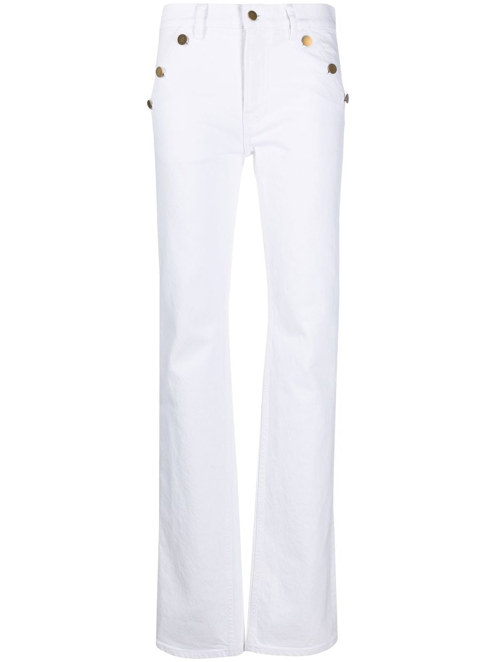 Filippa K buttoned straight-leg jeans - White von Filippa K